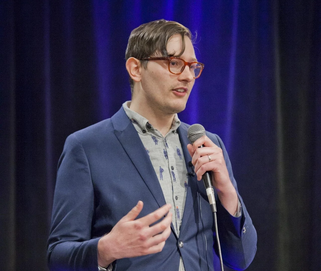 Brendan Ciecko delivering a keynote